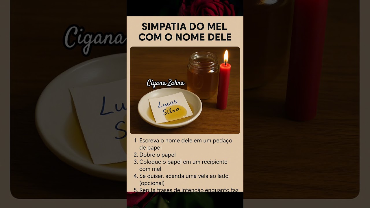 Read more about the article 🐝 Simpatia do Mel com o Nome Dele  #simpatias  #simpatiadoamor #adoçamento