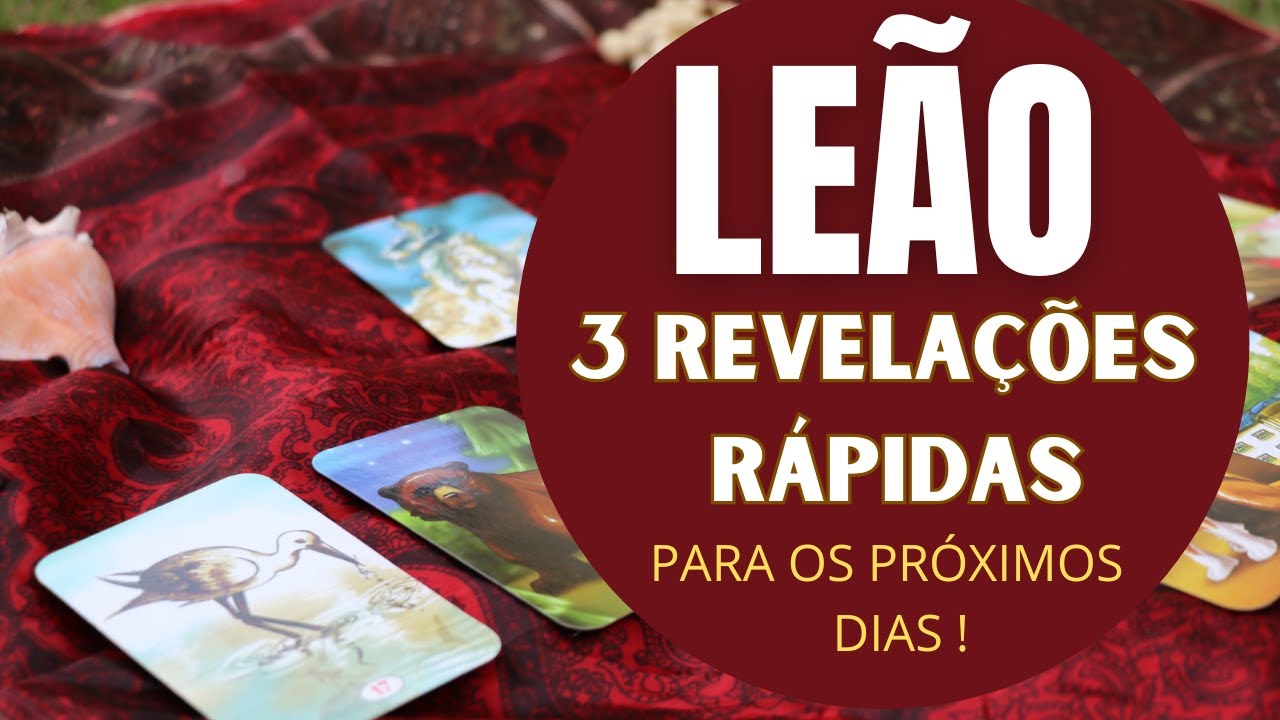 Read more about the article LEÃO♌| 3 REVELAÇÕES (RÁPIDAS) PARA OS PRÓXIMOS DIAS! (PREVISÕES/TAROT/SIGNOS).