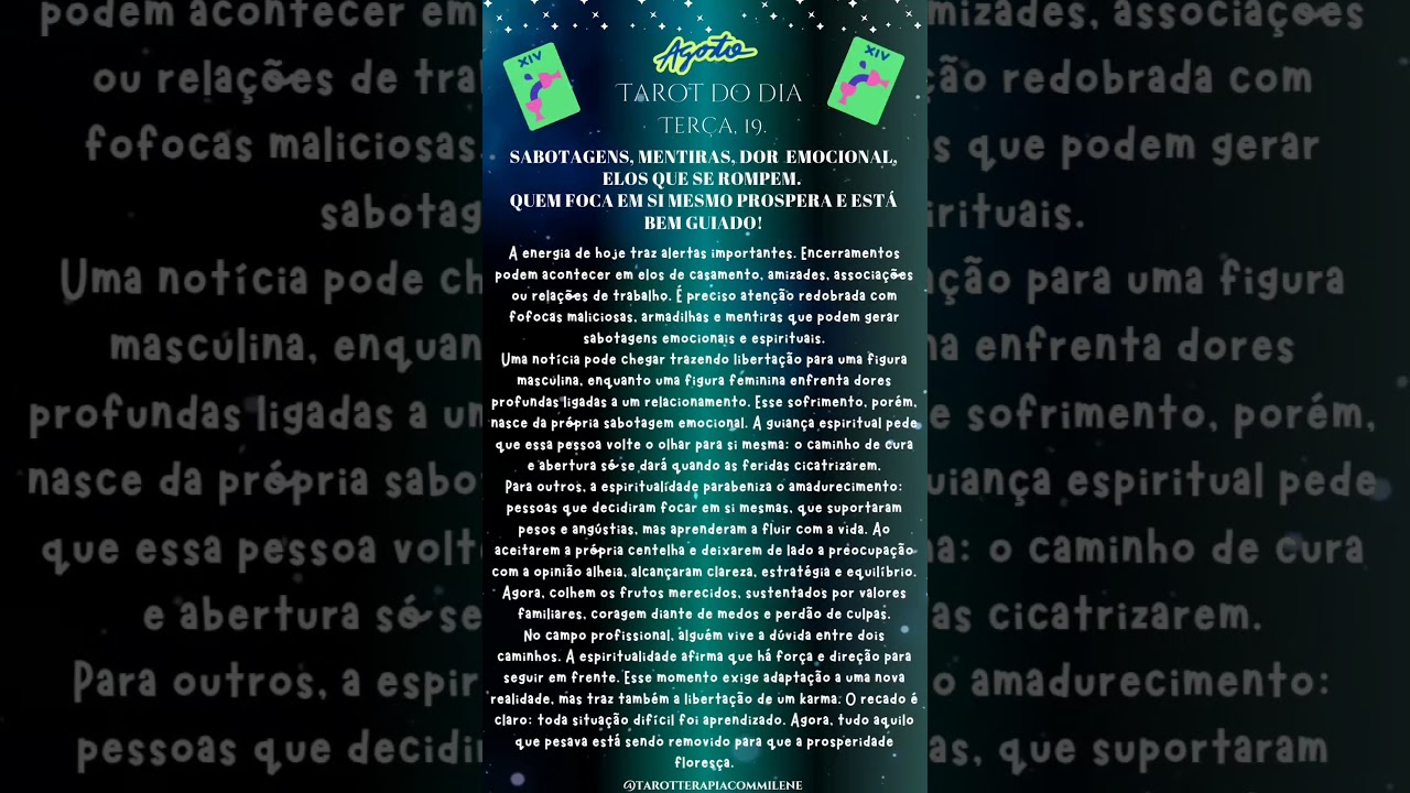 Read more about the article RESUMO TAROT DO DIA: SIGNOS FORTES – ÁRIES, GÊMEOS, TOURO, LIBRA, ESCORPIÃO E CAPRICÓRNIO.