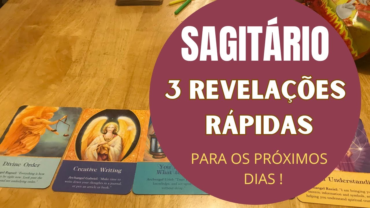 Read more about the article SAGITÁRIO♐| 3 REVELAÇÕES (RÁPIDAS) PARA OS PRÓXIMOS DIAS! (PREVISÕES/TAROT/SIGNOS).