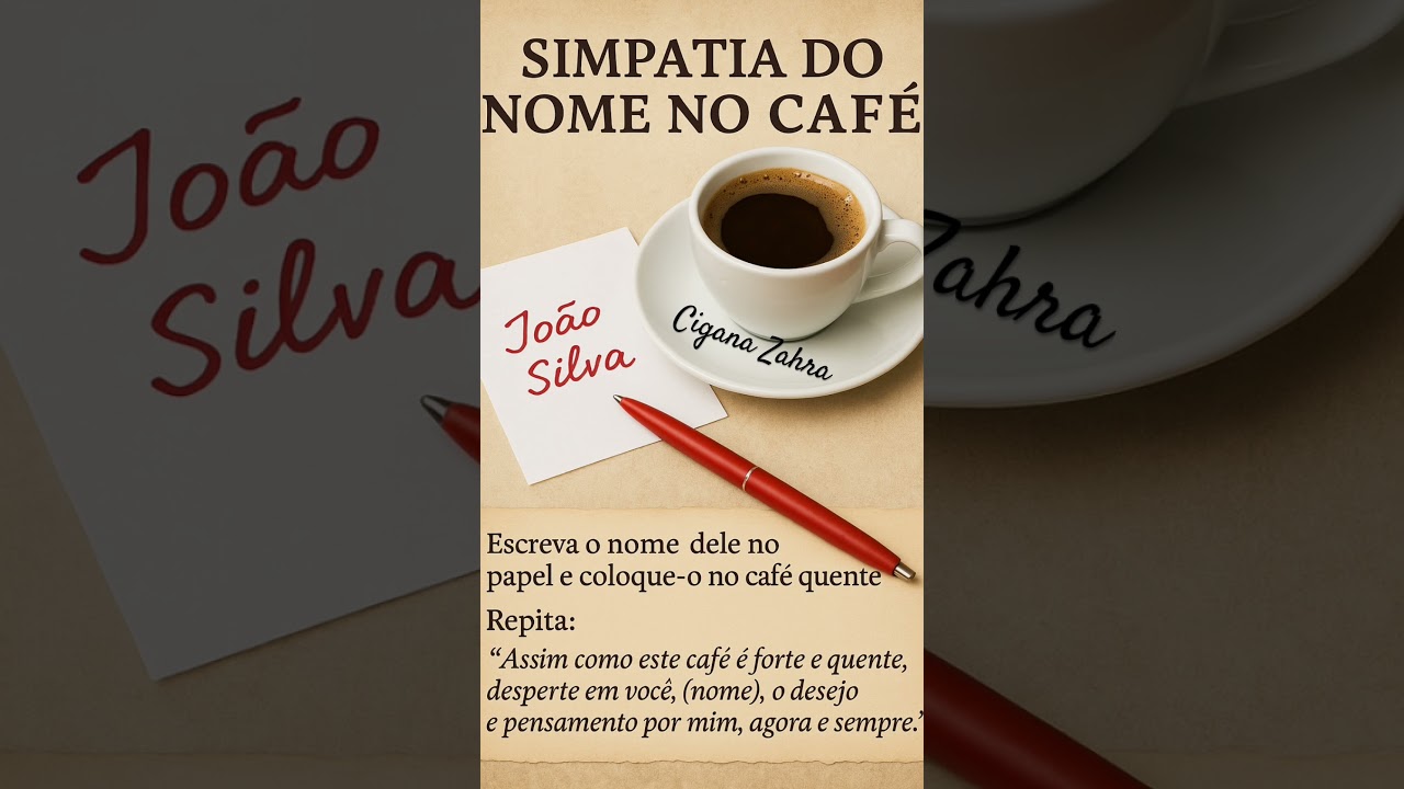 Read more about the article Simpatia do Nome no Café ☕️ #simpatiadoamor #simpatias #amor