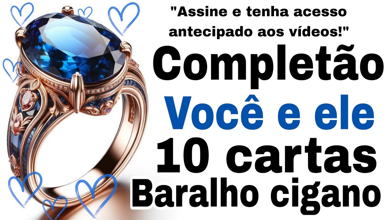 Read more about the article ❤️ COMPLETÃO  Você e Ele(a) ❤️ em 10 Cartas do Baralho Cigano