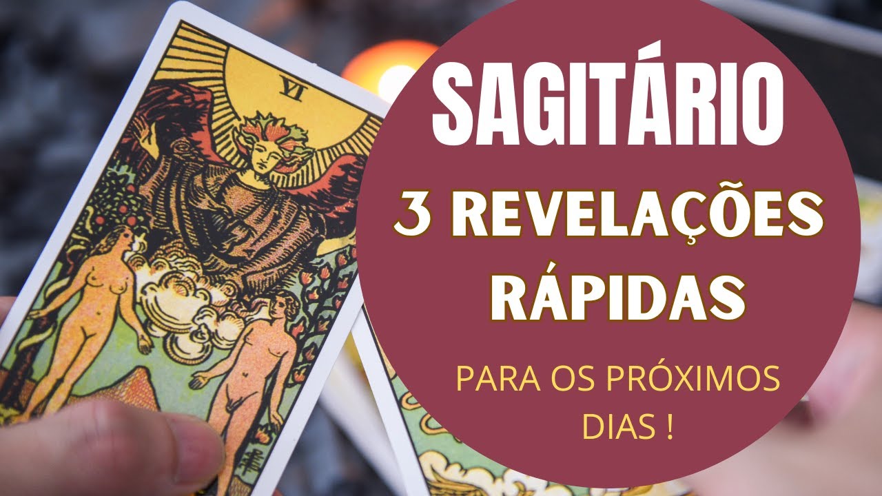 Read more about the article SAGITÁRIO♐| 3 REVELAÇÕES (RÁPIDAS) PARA OS PRÓXIMOS DIAS! (PREVISÕES/TAROT/SIGNOS).