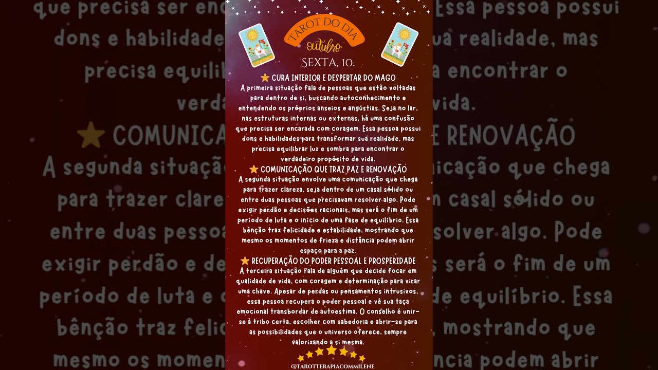 Read more about the article RESUMO TAROT DO DIA: GÊMEOS, VIRGEM, ESCORPIÃO, TOURO, LEÃO, LIBRA. #tarot #tarotreading #signos