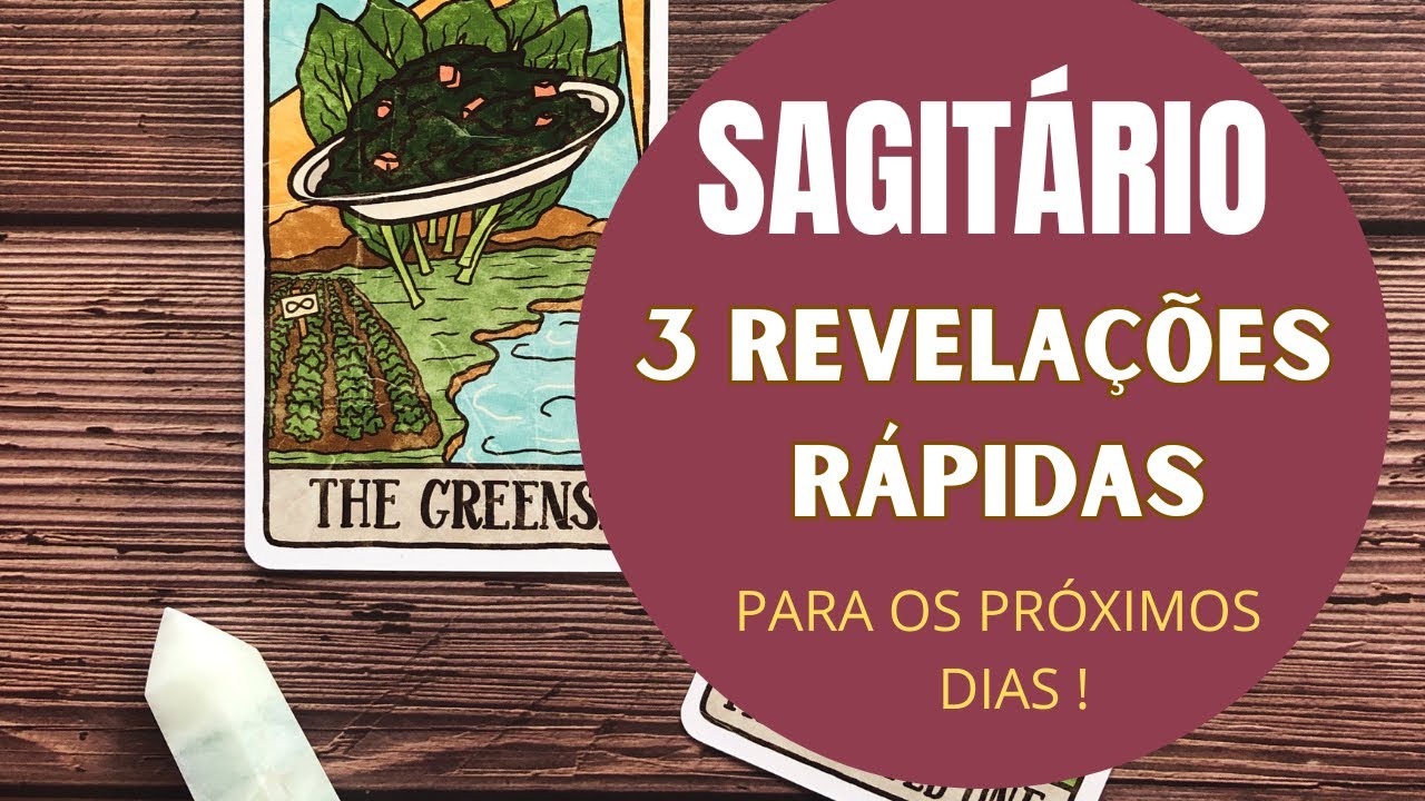 Read more about the article SAGITÁRIO♐| 3 REVELAÇÕES (RÁPIDAS) PARA OS PRÓXIMOS DIAS! (PREVISÕES/TAROT/SIGNOS).
