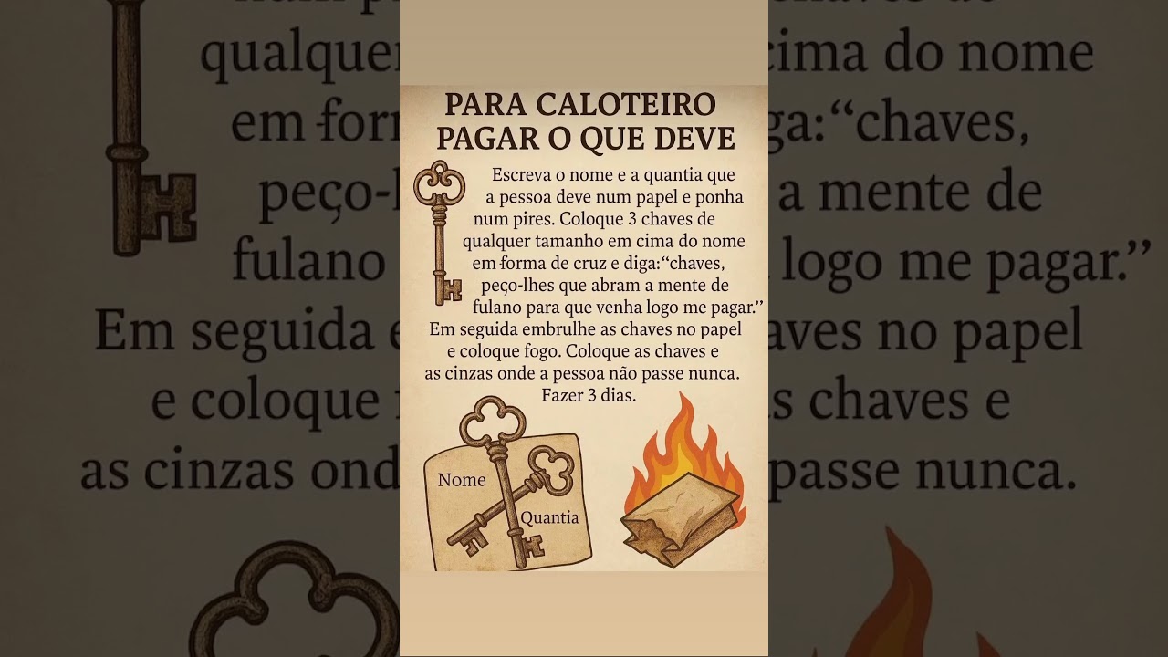 Read more about the article Simpatia , paga quem deve $.                        #simpatias #rituals #magia #dinheiro