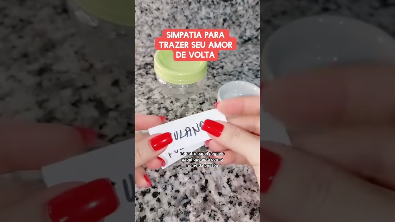 Read more about the article SIMPATIA PARA TRAZER O AMOR DE VOLTA #simpatias #simpatia #fypシ