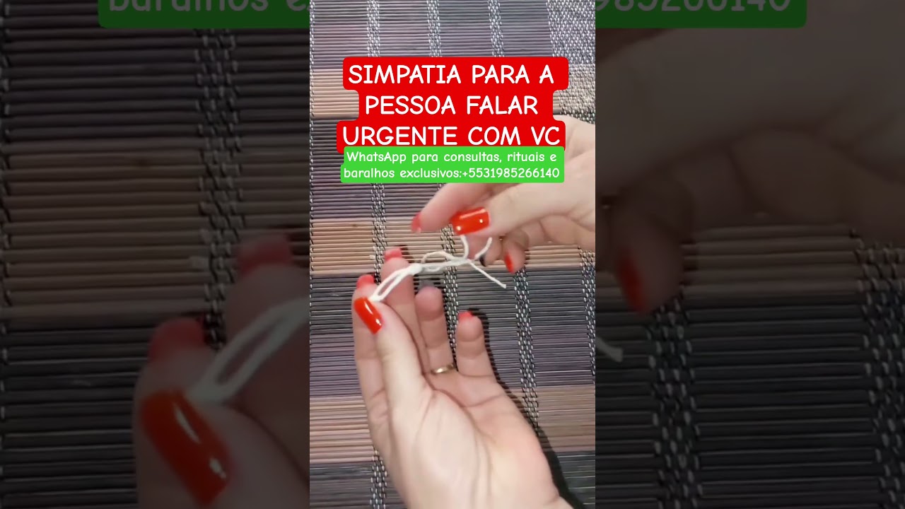 Read more about the article SIMPATIA PARA A PESSOA FALAR URGENTE COM VC #simpatia #mensagem #amor #fyp #love #lovestatus