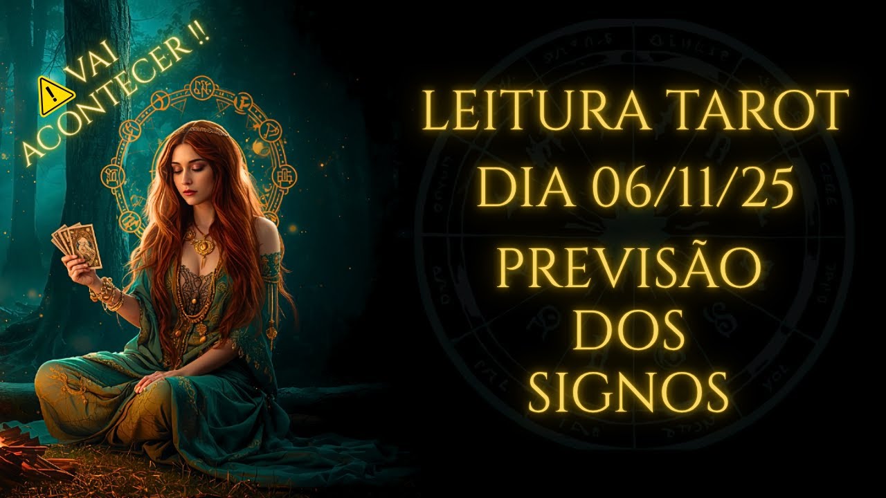 Read more about the article TAROT DIA 06/11/2025 — PREVISÃO DIÁRIA DOS SIGNOS | LEITURA CIGANA DO DESTINO