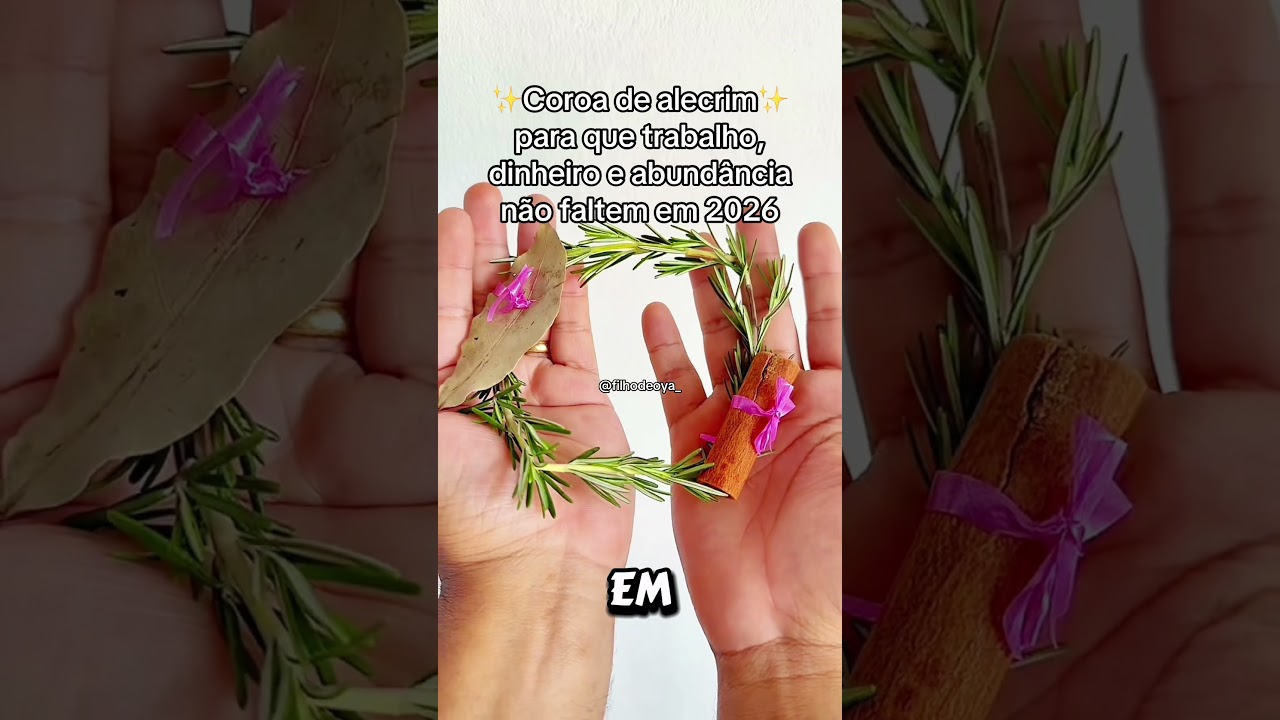 Read more about the article ✨Coroa de alecrim✨ #leidaatração #simpatia #magia #ritual #anonovo #shorts