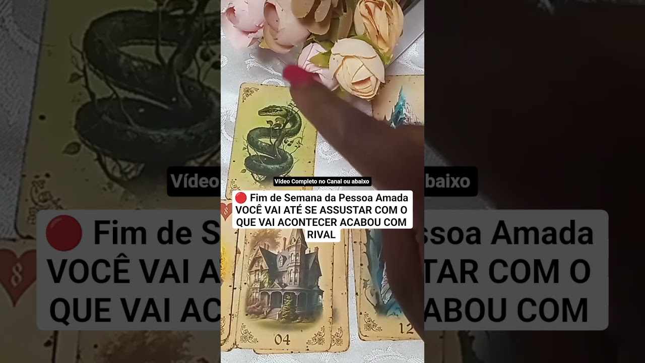 Read more about the article 🔴 Fim de Semana da Pessoa Amada VOCÊ VAI ATÉ SE ASSUSTAR COM O QUE VAI ACONTECER ACABOU COM RIVAL