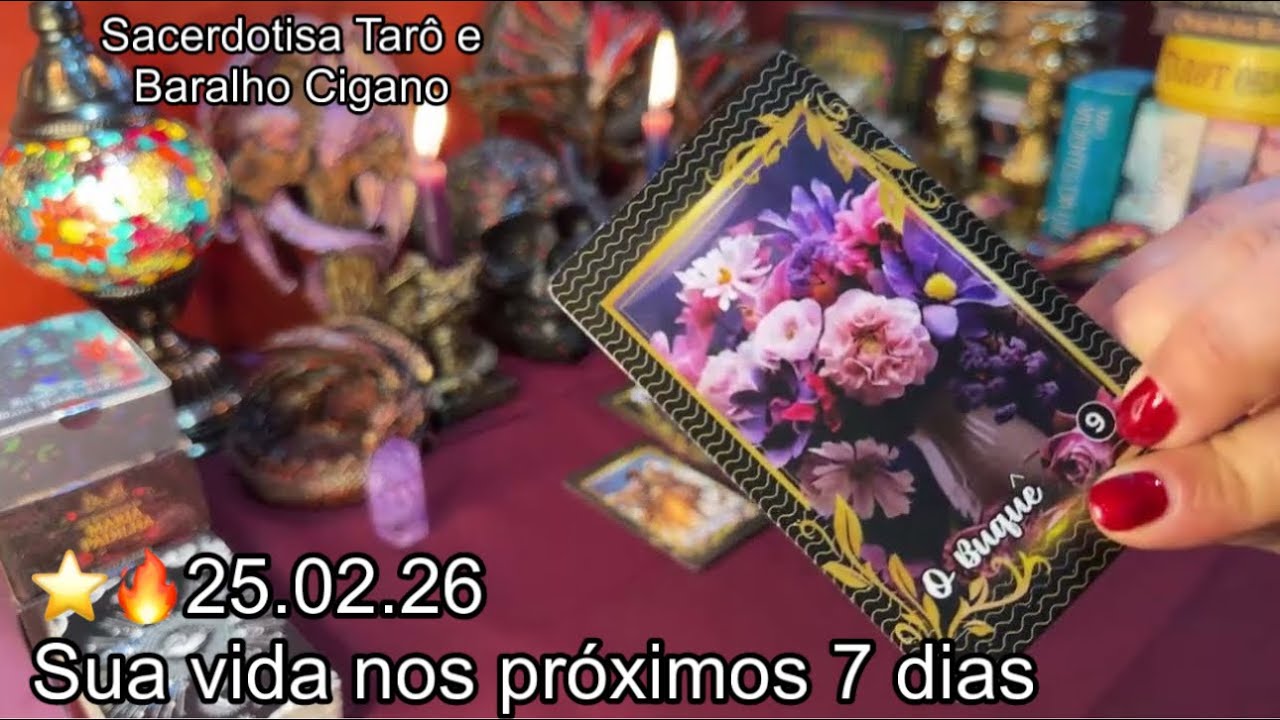 Read more about the article BARALHO CIGANO: SUA VIDA NOS PRÓXIMOS 7 DIAS ⭐️🔥 25.02.26