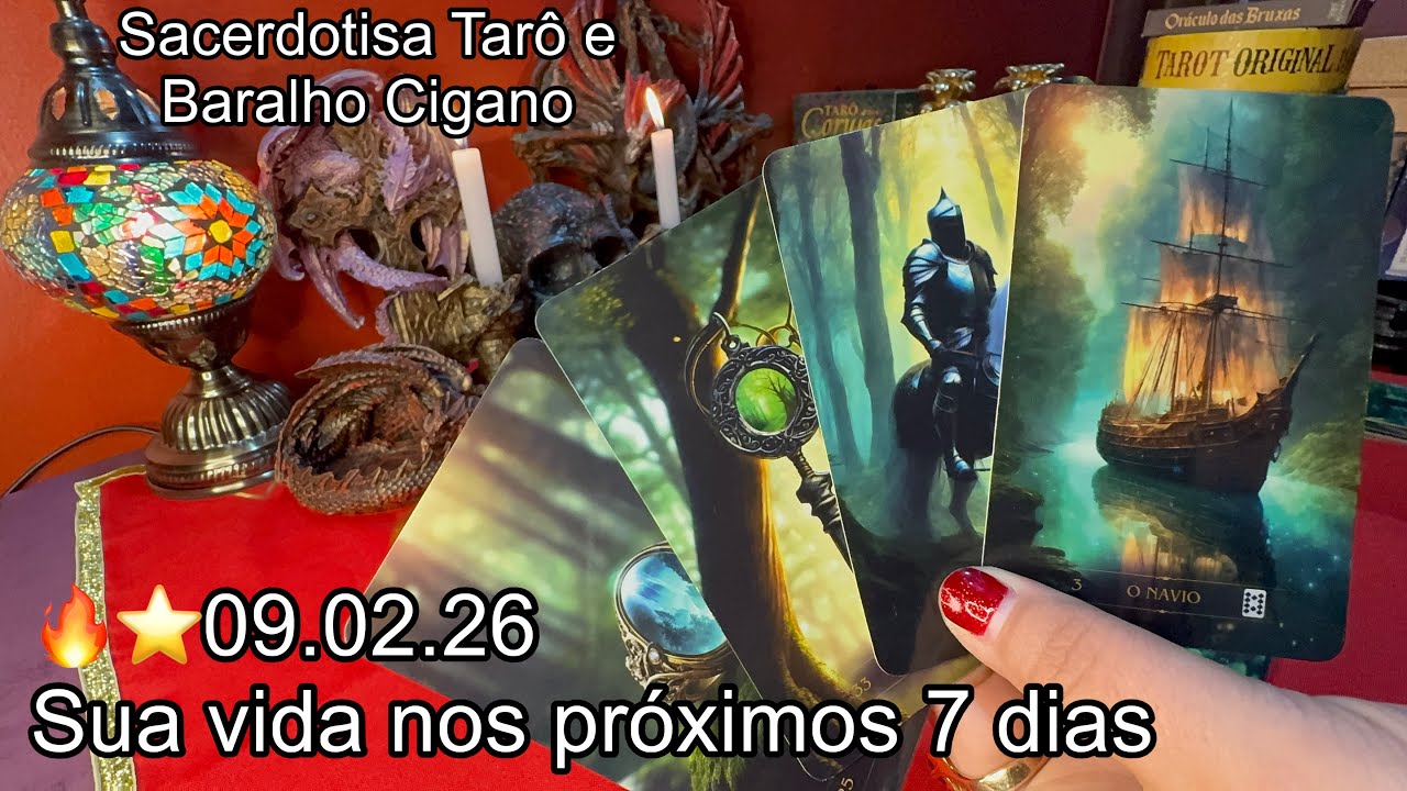 Read more about the article BARALHO CIGANO: SUA VIDA NOS PRÓXIMOS 7 DIAS ⭐️🔥09.02.26