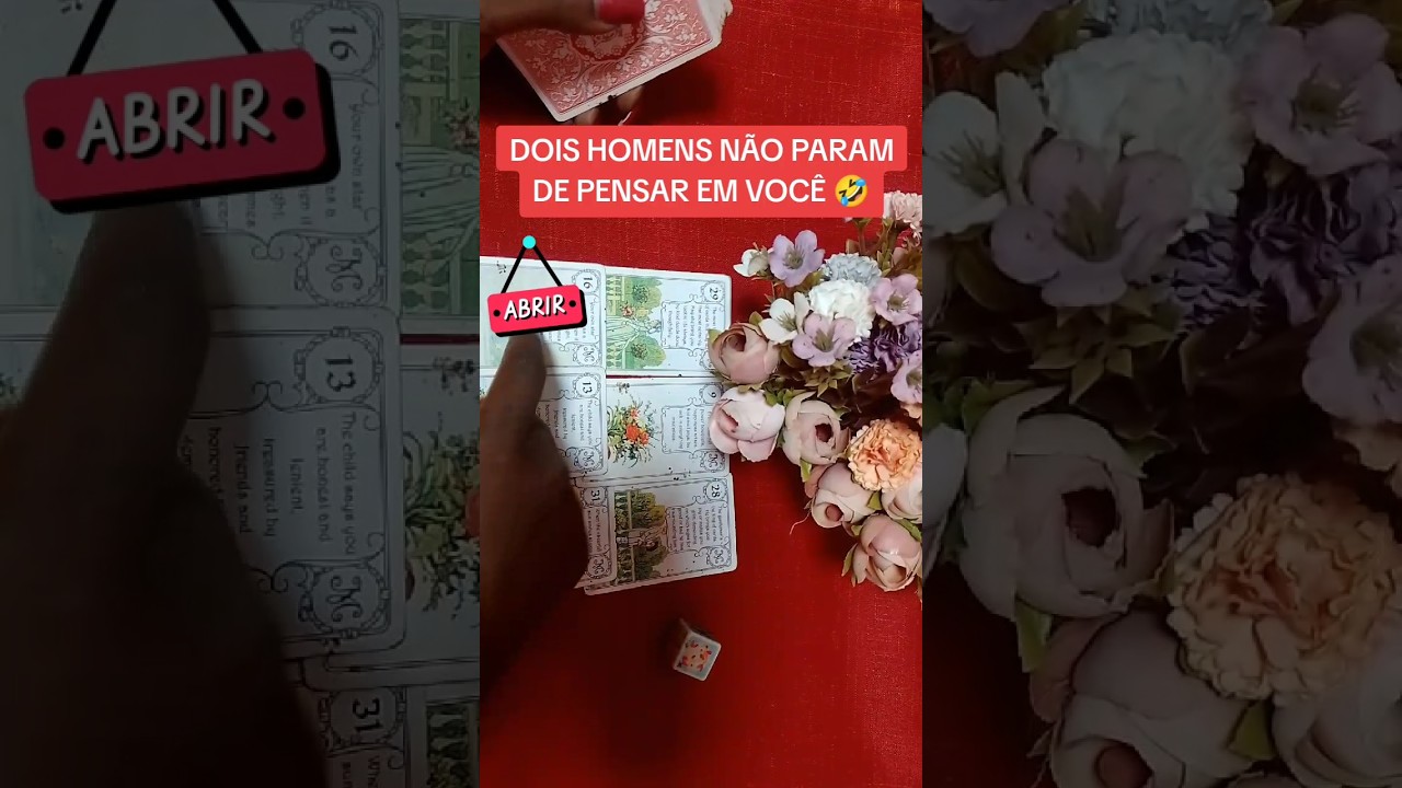 Read more about the article DOIS HOMENS NÃO PARAM DE PENSAR EM VOCÊ 😂 #baralhociganogratis #tarotonline #tarot #tarô #cartomante