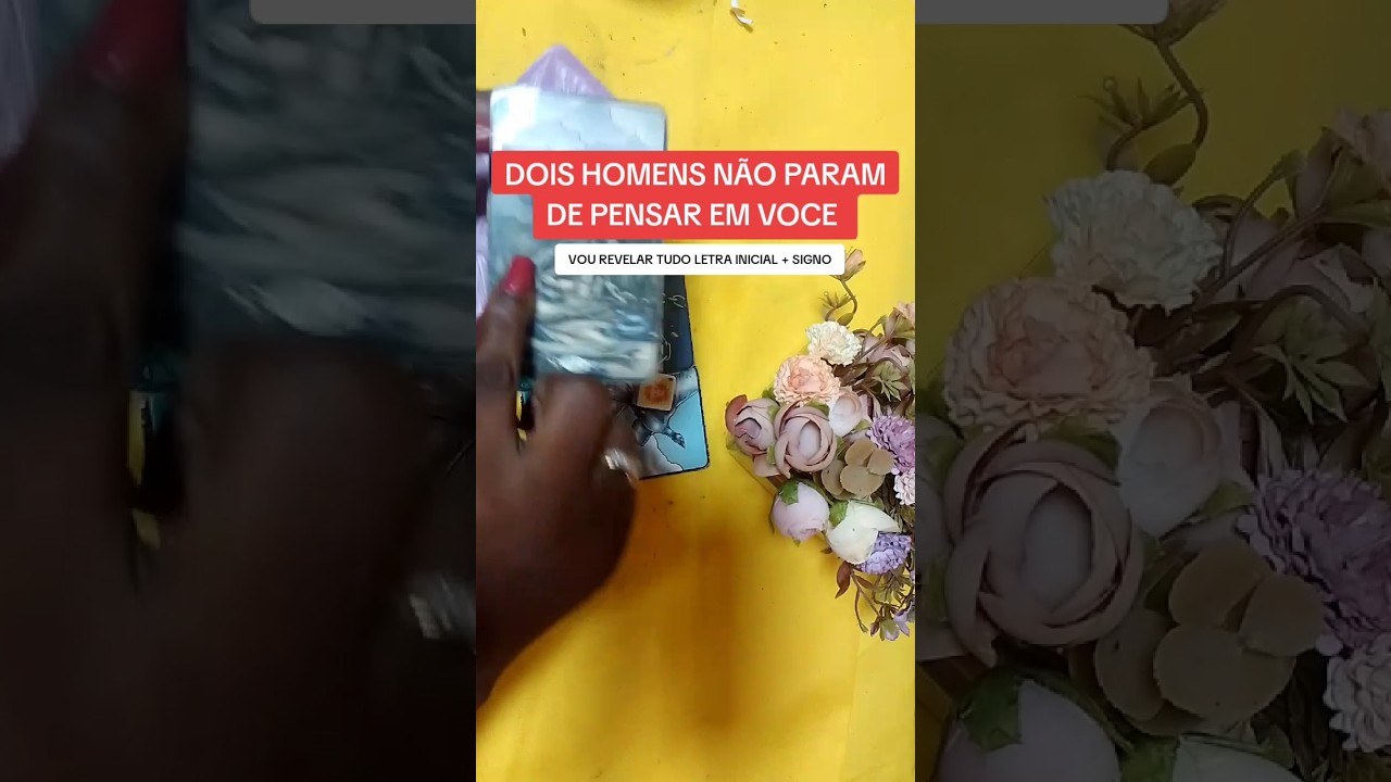Read more about the article DOIS HOMENS NÃO PARAM DE PENSAR EM VOCÊ #tarot #tarotdehoje #tarô #baralhocigano #baralho #tarotdia