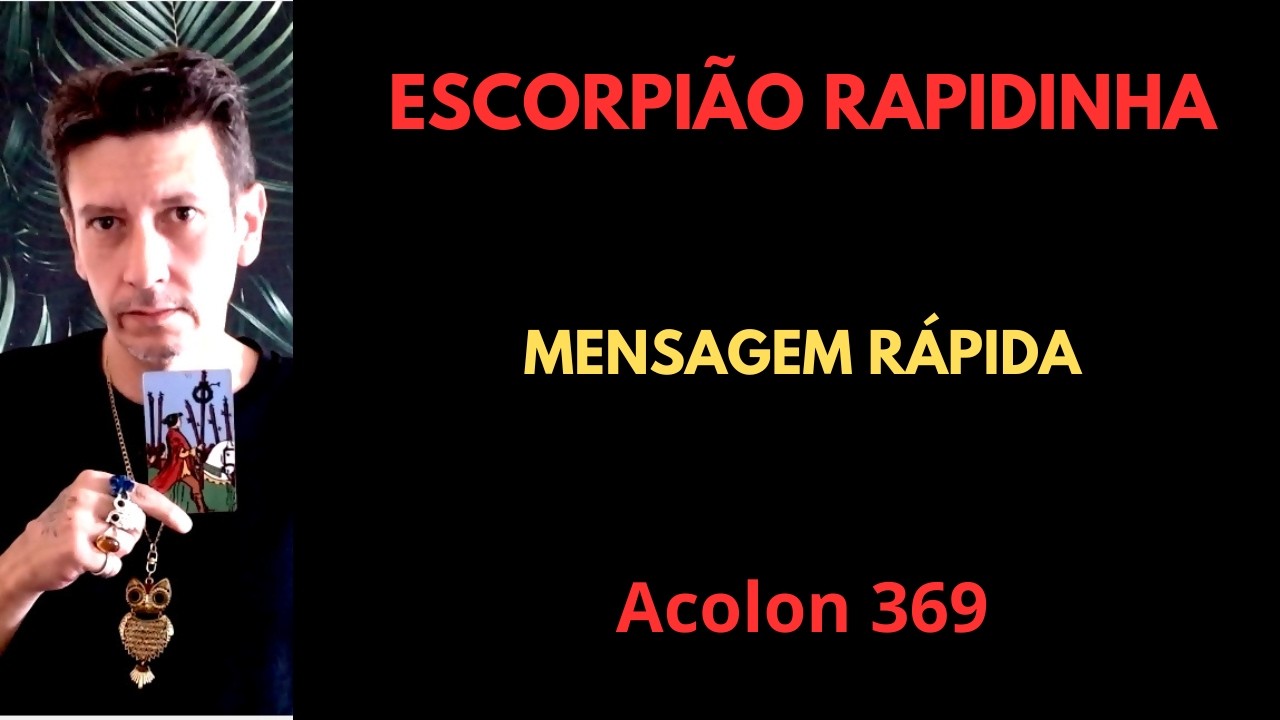 Read more about the article Escorpião Rapidinha do dia #baralhocigano #tarot #escorpião #signodeescorpiao #taro #magia #fe