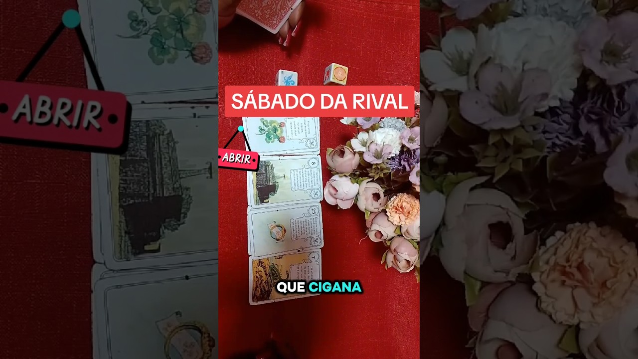 Read more about the article SÁBADO FORTÍSSIMO DA RIVAL E DA PESSOA AMADA #tarot #tarotdehoje #tarotonline #baralhocigano #taro