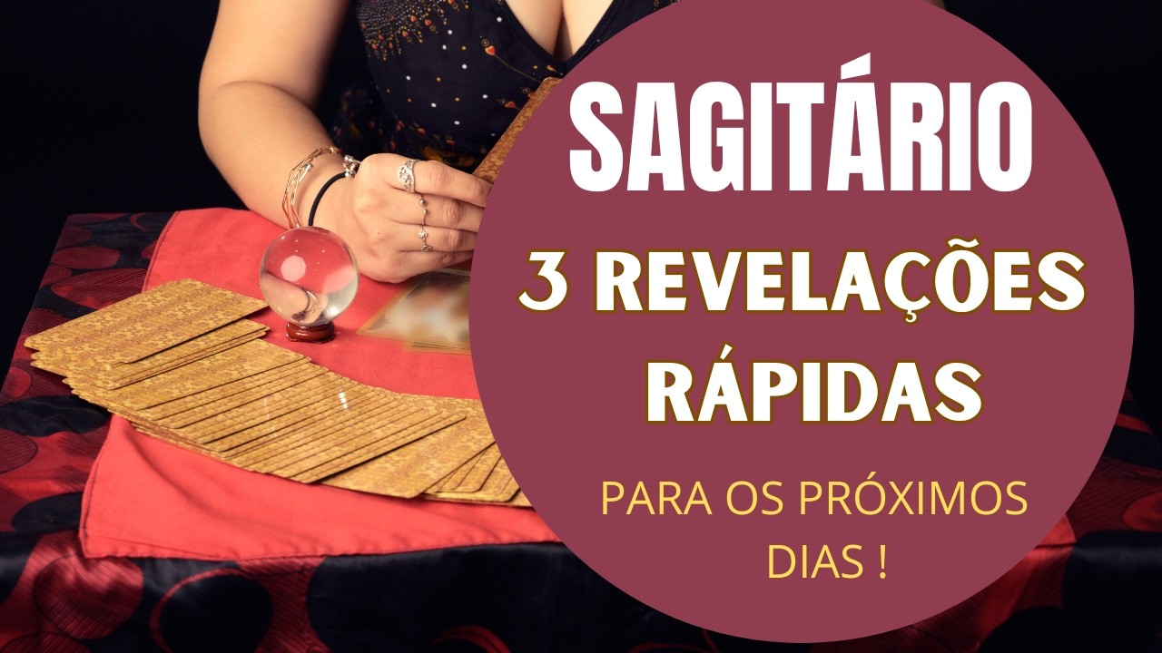 Read more about the article SAGITÁRIO♐| 3 REVELAÇÕES (RÁPIDAS) PARA OS PRÓXIMOS DIAS! (PREVISÕES/TAROT/SIGNOS).