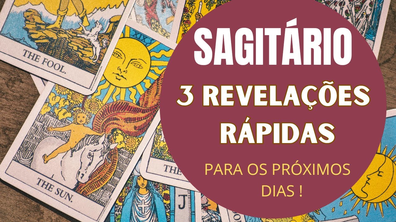 Read more about the article SAGITÁRIO♐| 3 REVELAÇÕES (RÁPIDAS) PARA OS PRÓXIMOS DIAS! (PREVISÕES/TAROT/SIGNOS).