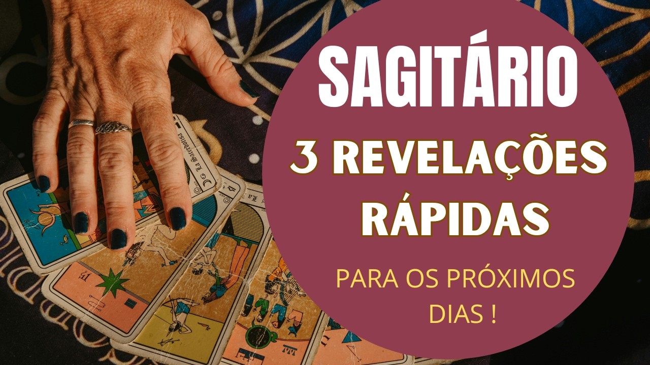 Read more about the article SAGITÁRIO♐| 3 REVELAÇÕES (RÁPIDAS) PARA OS PRÓXIMOS DIAS! (PREVISÕES/TAROT/SIGNOS).