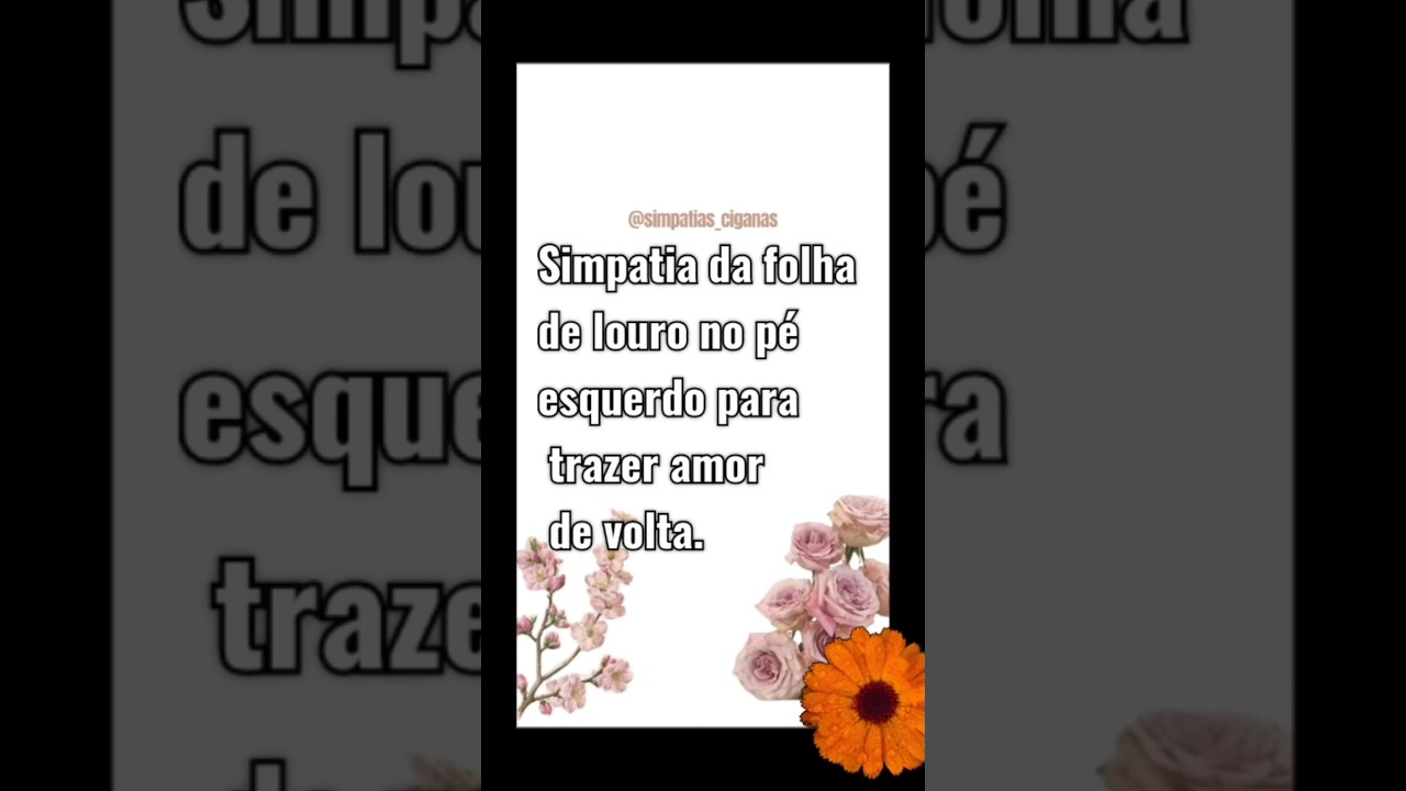 Read more about the article Simpatia da folha de louro no pé esquerdo para trazer amor de volta.#simpatias #banhos  #viral