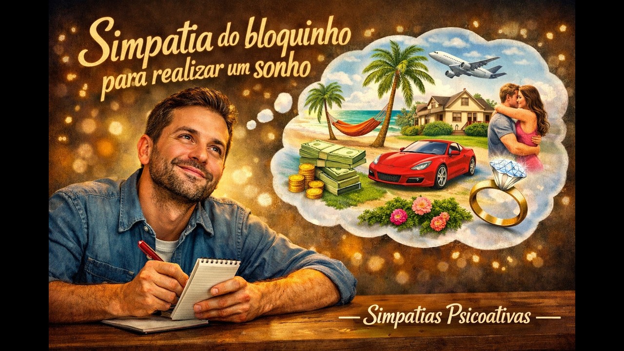 Read more about the article Simpatia do bloquinho para realizar um sonho – Simpatias Psicoativas
