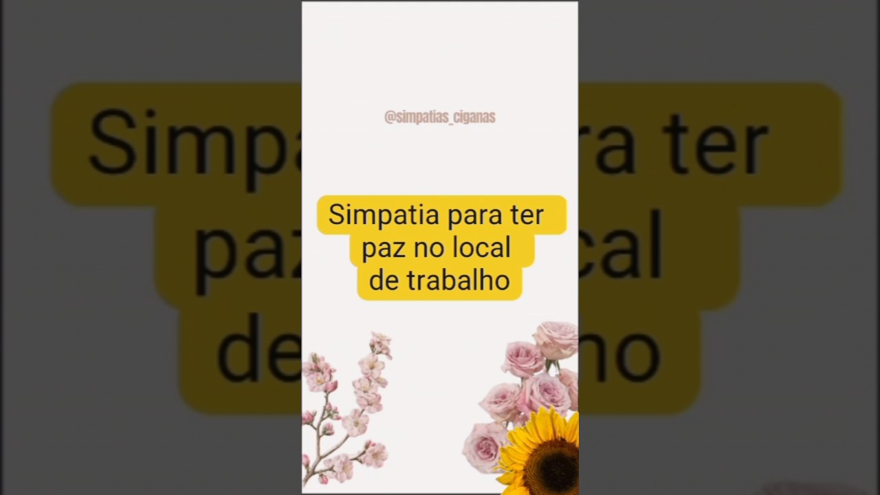 Read more about the article Simpatia para ter paz no local de trabalho #simpatias #banhos #viral #magia #tarot
