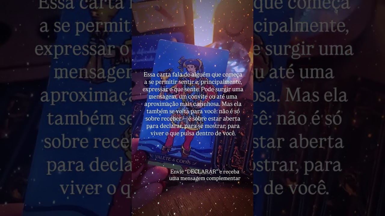 Read more about the article Uma mensagem de amor- Carta do dia| Olhar de cigana Tarot🌹