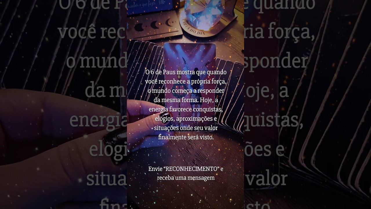 Read more about the article Reconhecimento  – Carta do dia | Olhar de cigana Tarot🌹