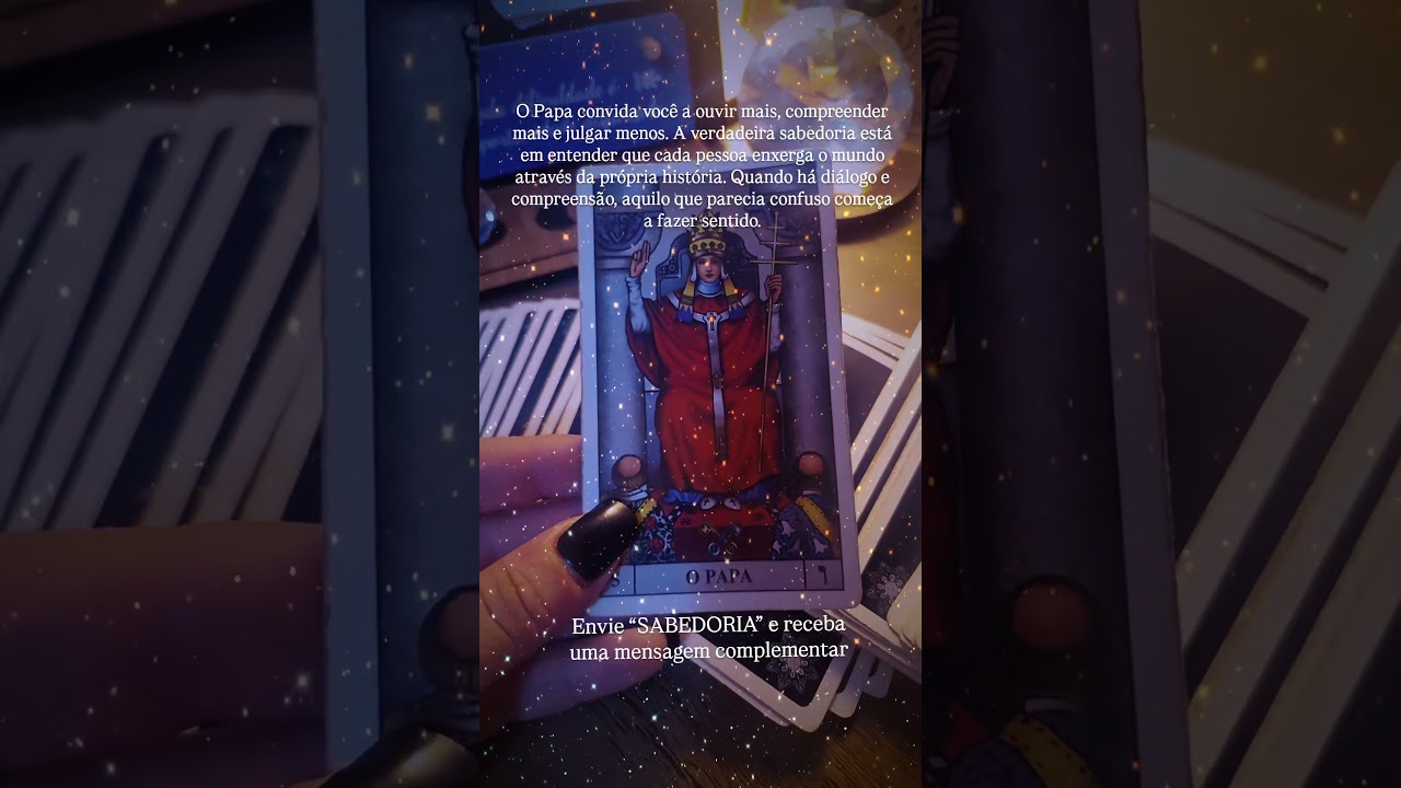 Read more about the article Sabedoria  – Carta do dia | Olhar de cigana Tarot🌹