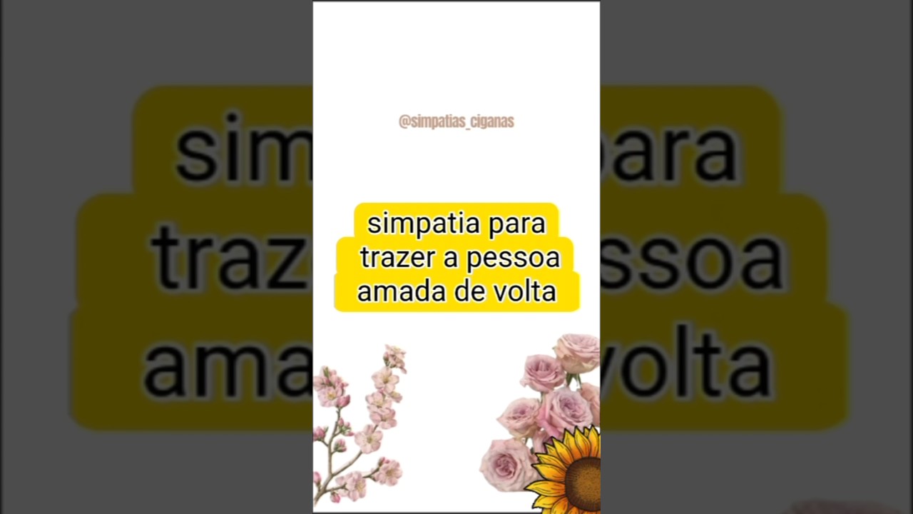 Read more about the article simpatia para trazer a pessoa amada de volta #simpatias #banhos #magia #tarot #viral