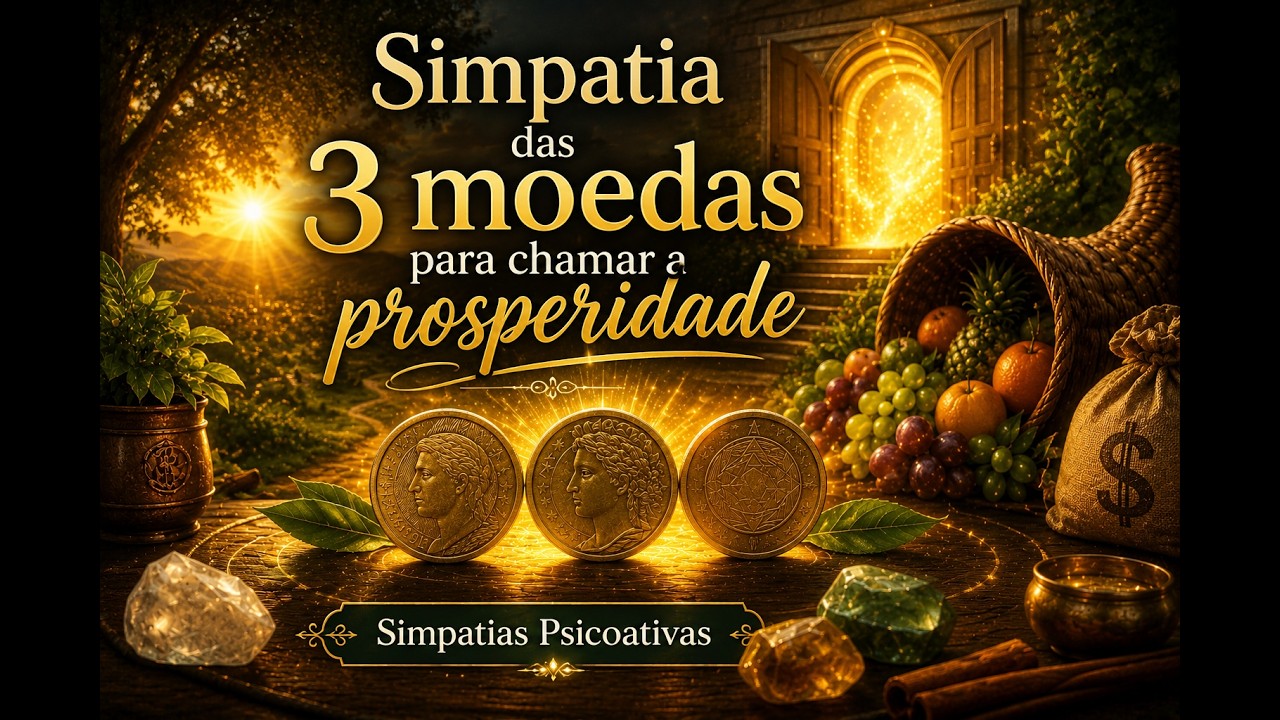 Read more about the article Simpatia das 3 moedas para chamar a prosperidade   Simpatias Psicoativas