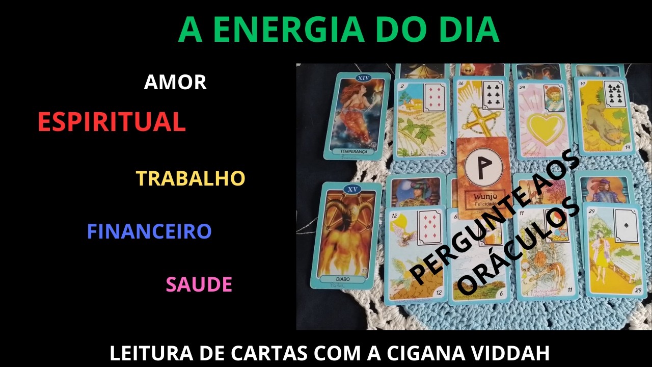 Read more about the article ENERGIA PARA O DIA ! #leituraintuitiva , # tarot, # baralho cigano # arquétipos.