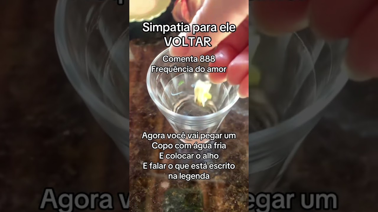 Read more about the article Simpatia para ele voltar! #magia #simpatia #simpatias #hechizos #amarres