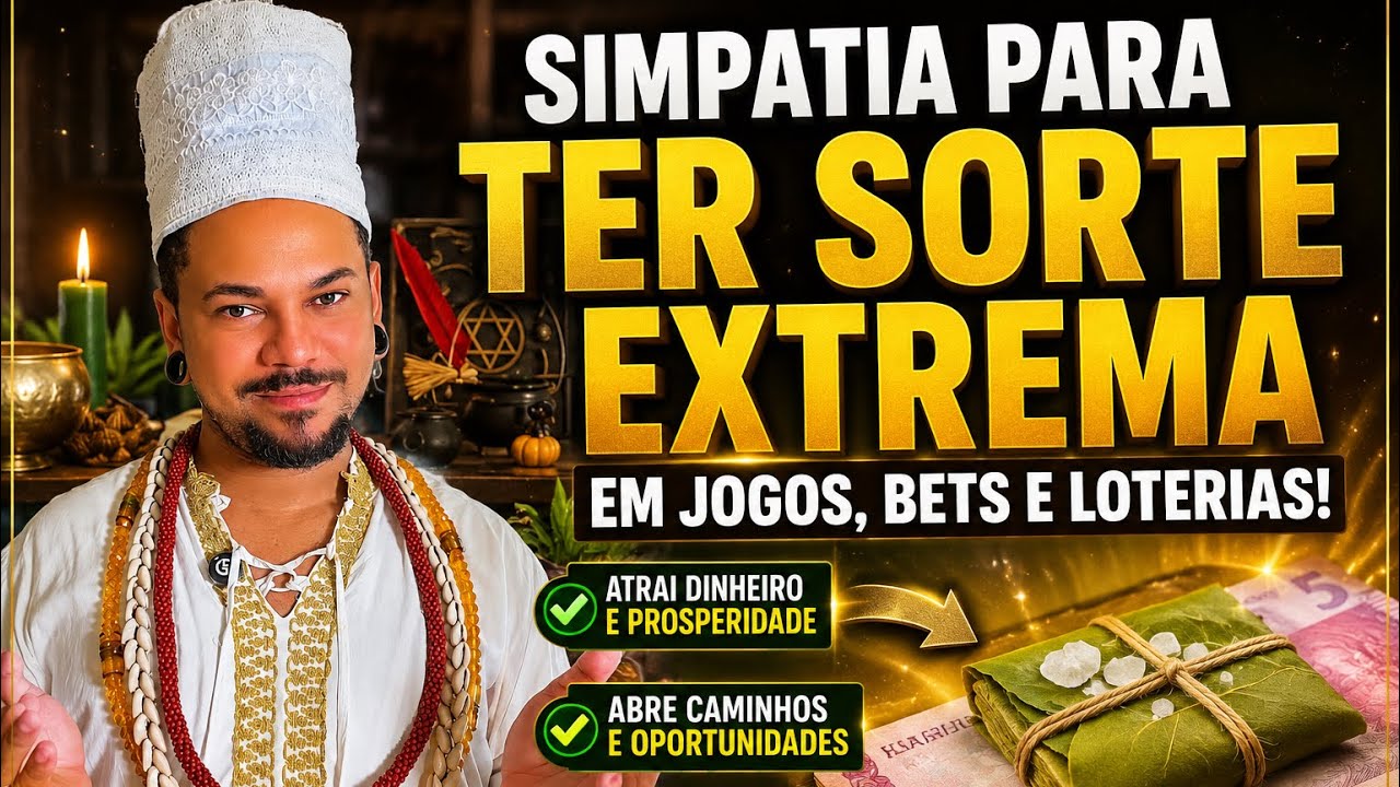 Read more about the article SIMPATIA PARA TER EXTREMA SORTE EM JOGOS, BETS E LOTERIAS