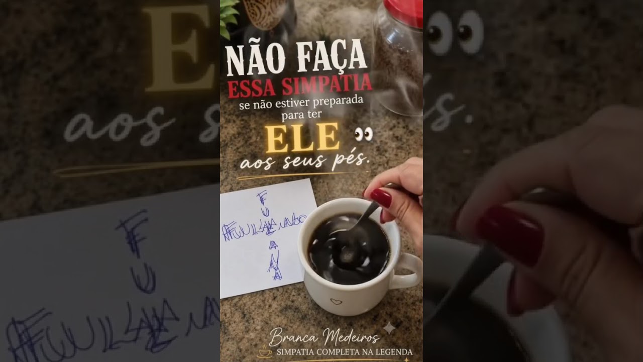 Read more about the article ☕❤️ SIMPATIA DO CAFÉ PARA ADOÇAR E APROXIMAR. SÓ FAÇA SE TIVER CERTEZA DO QUE DESEJA!