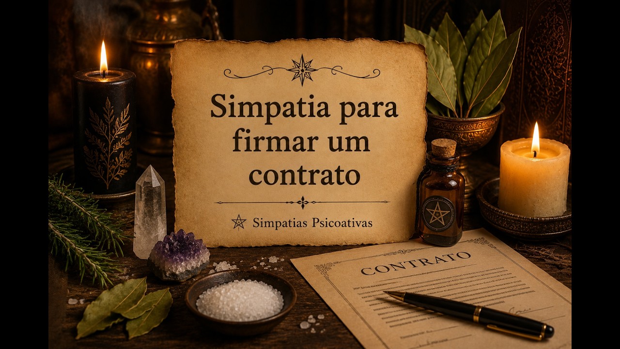 Read more about the article Simpatia para firmar um contrato – Simpatias Psicoativas
