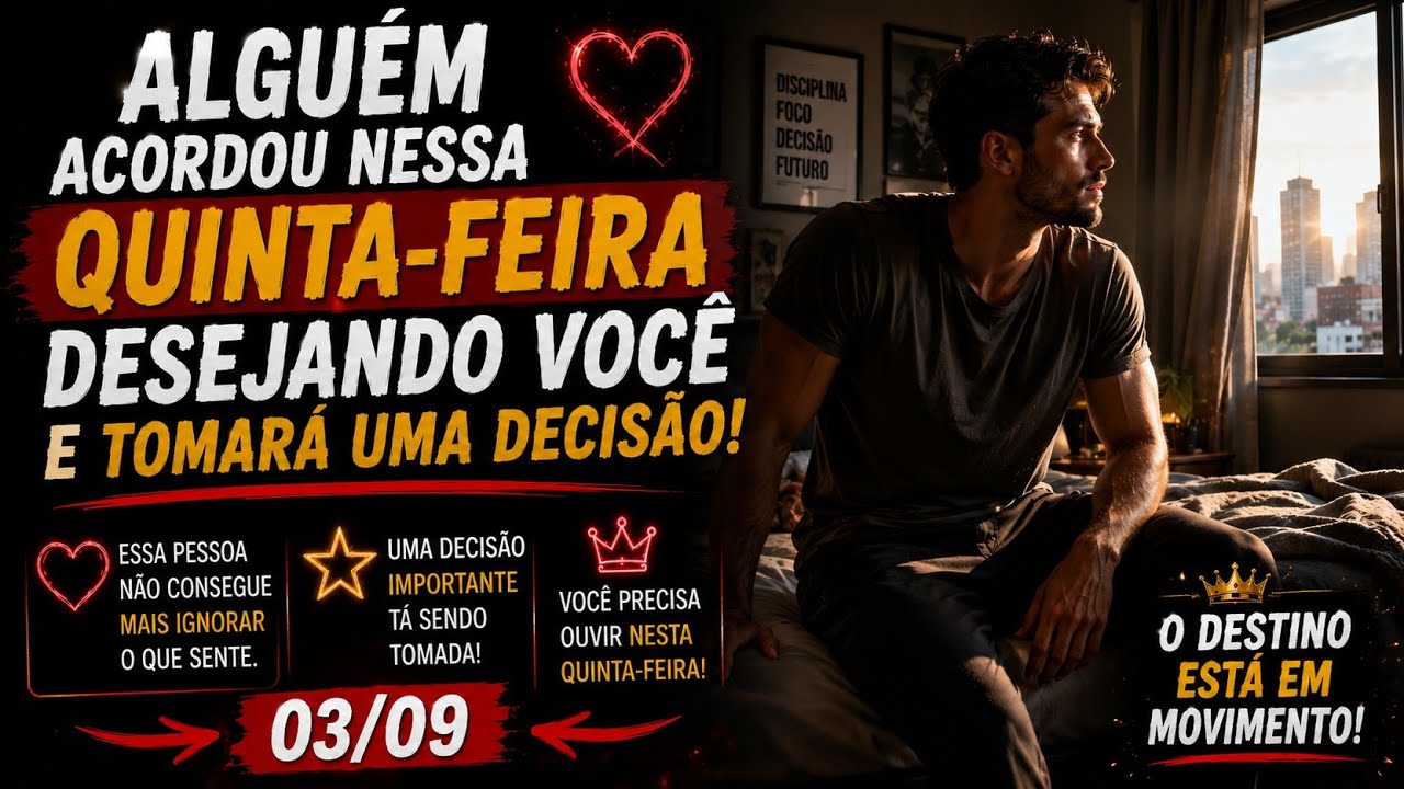 Read more about the article 🔴 ESCUTA HOJE 03/09: ALGUÉM ACORDOU HOJE QUERENDO VOLTAR E TOMAR UMA DECISÃO SOBRE VOCÊ! 🌟