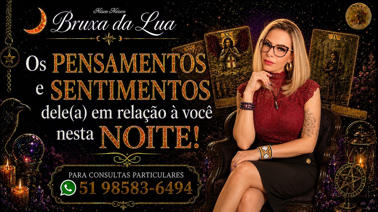 Read more about the article 🔮Os PENSAMENTOS e SENTIMENTOS dele(a) em relação à você nesta NOITE!