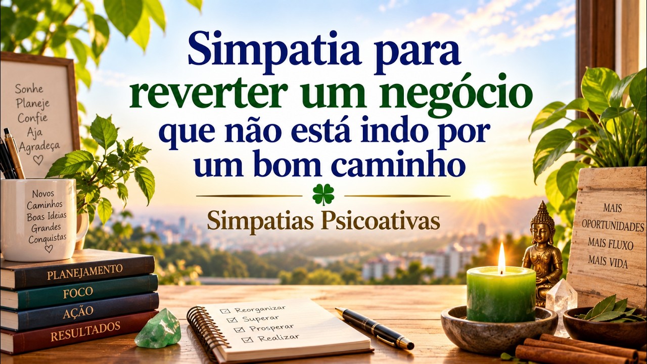 Read more about the article Simpatia para reverter um negócio que não está indo por um bom caminho – Simpatias Psicoativas