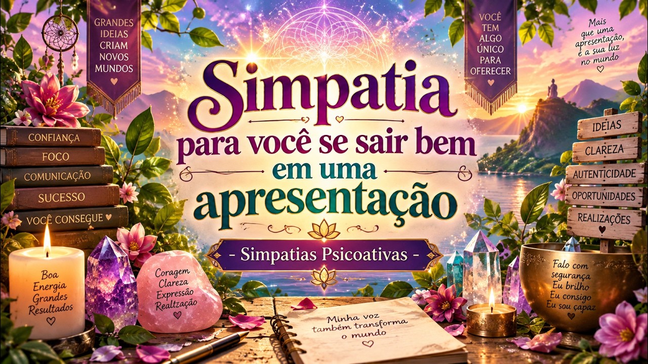 Read more about the article Simpatia para você se sair bem em uma apresentação – Simpatias Psicoativas